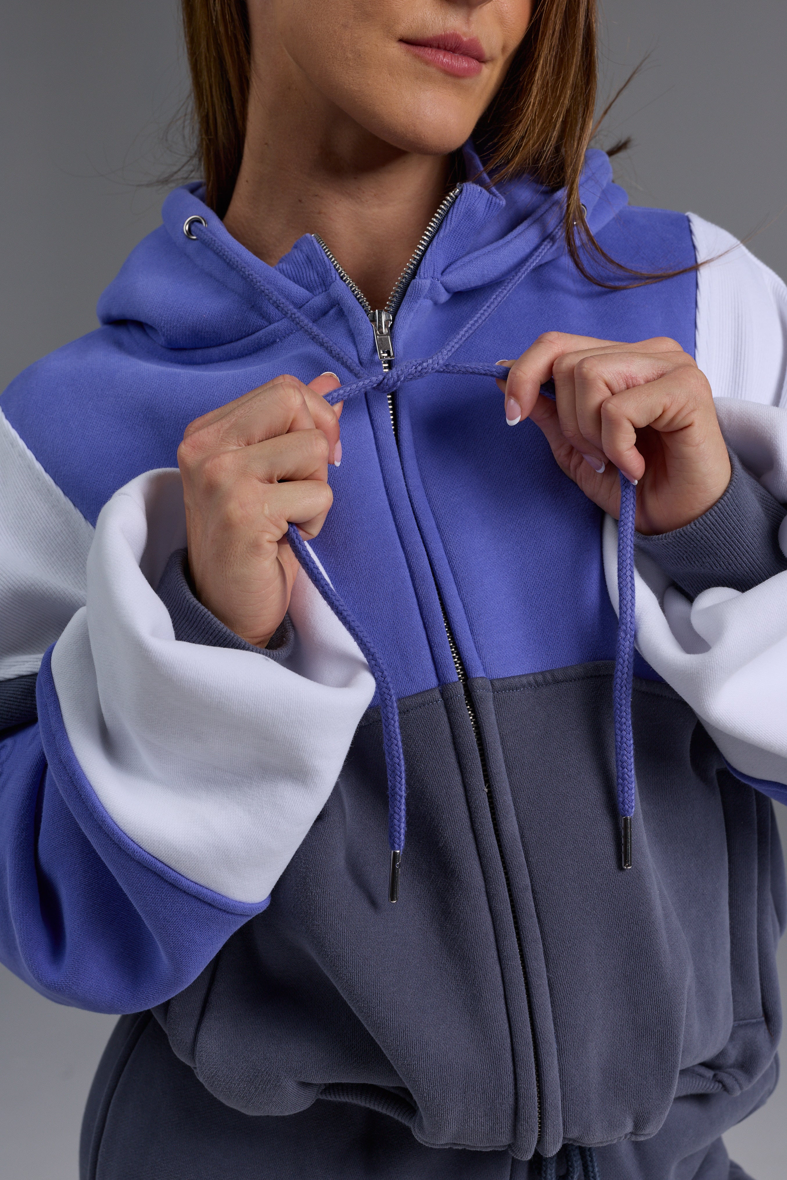 Hooded Icon Rib Fleece - Violet Storm