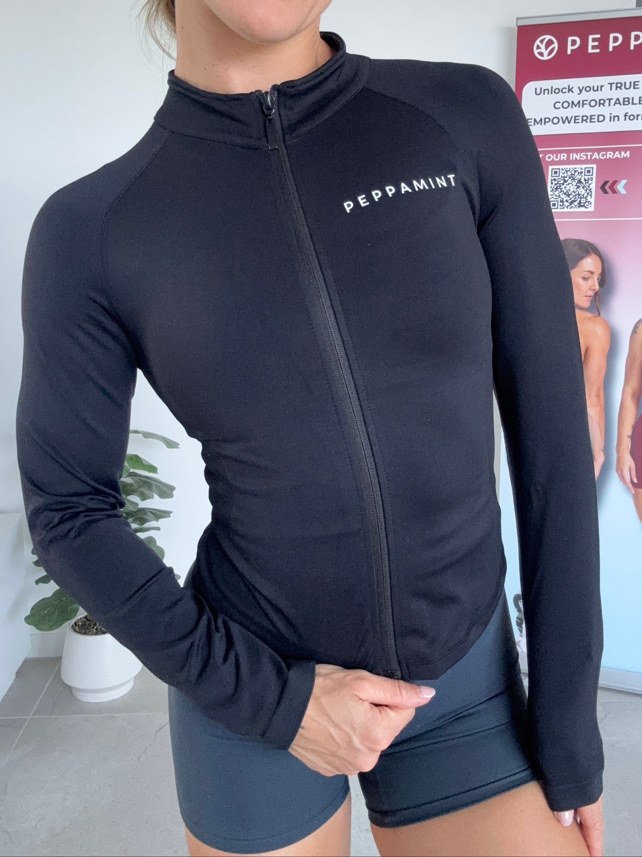 Plump It Up Jacket - Black - Size S