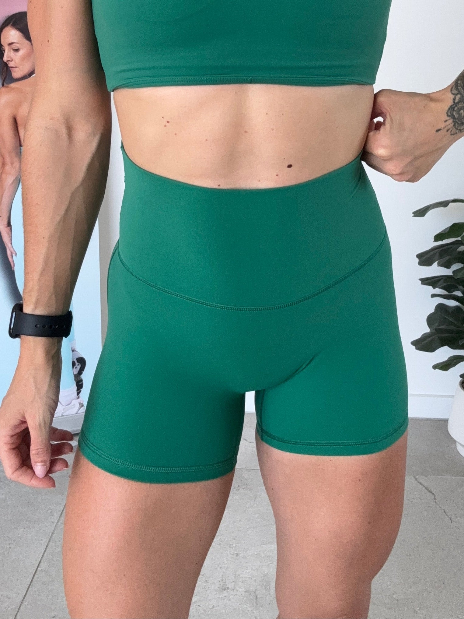 Liberaate Booty Shorts - Green - Size S