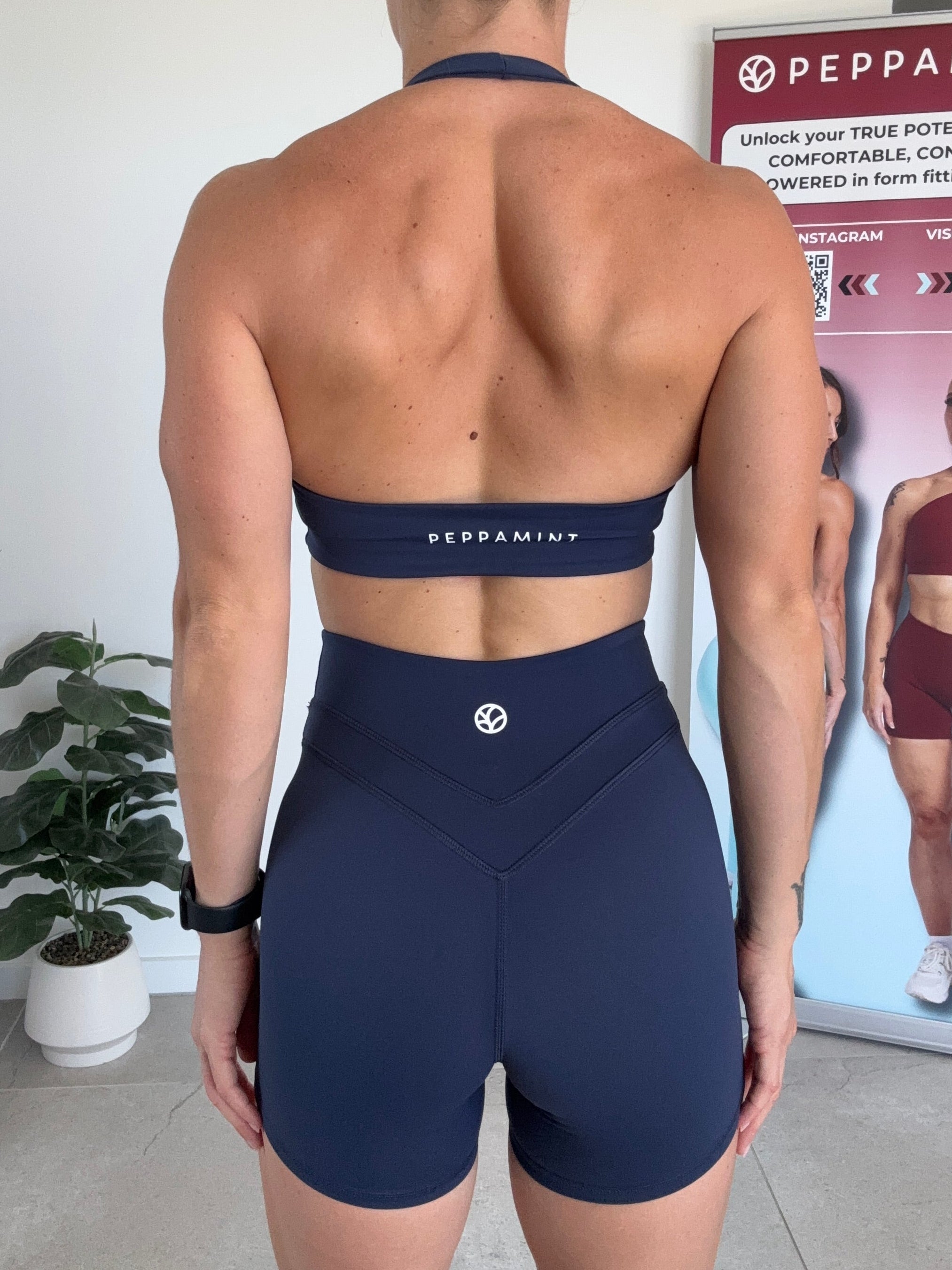 Halter Bra - Blue - Size S