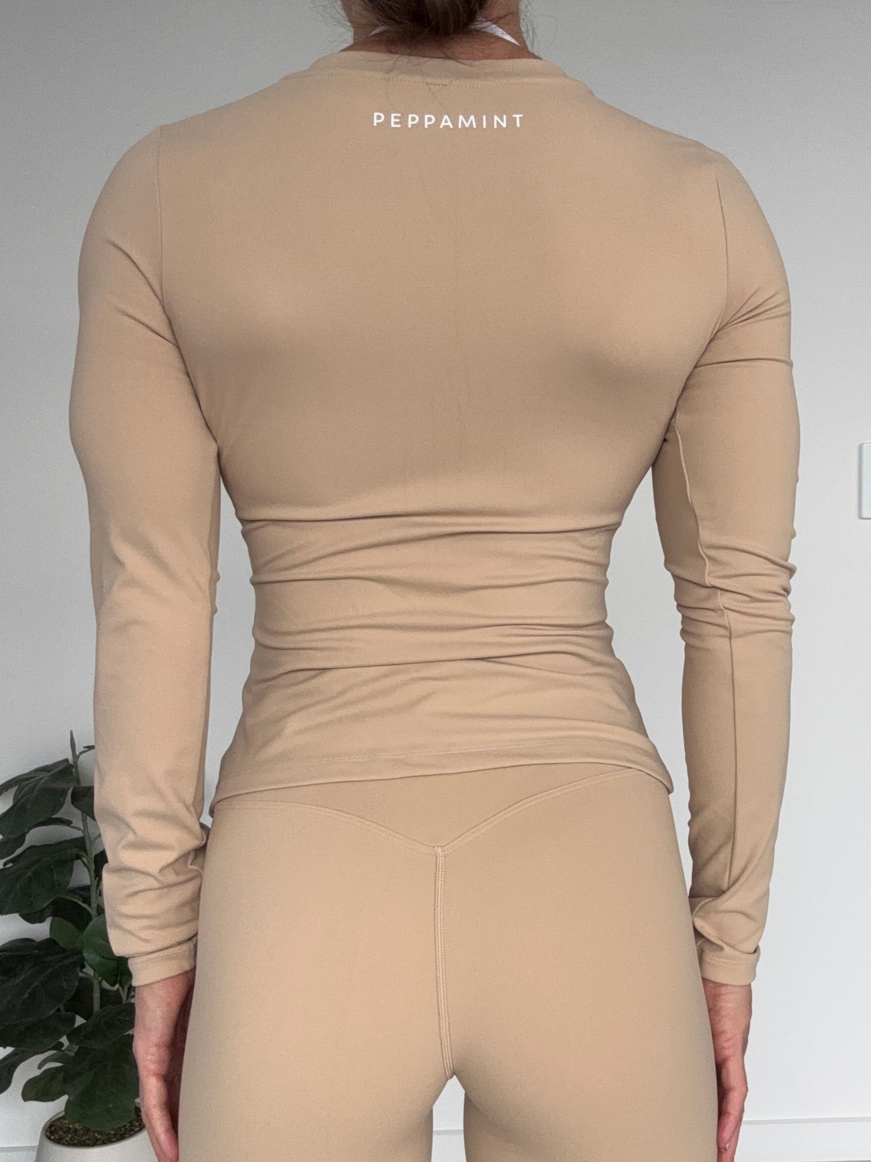 Long Sleeve T - Beige - Size S (Fabric 2)