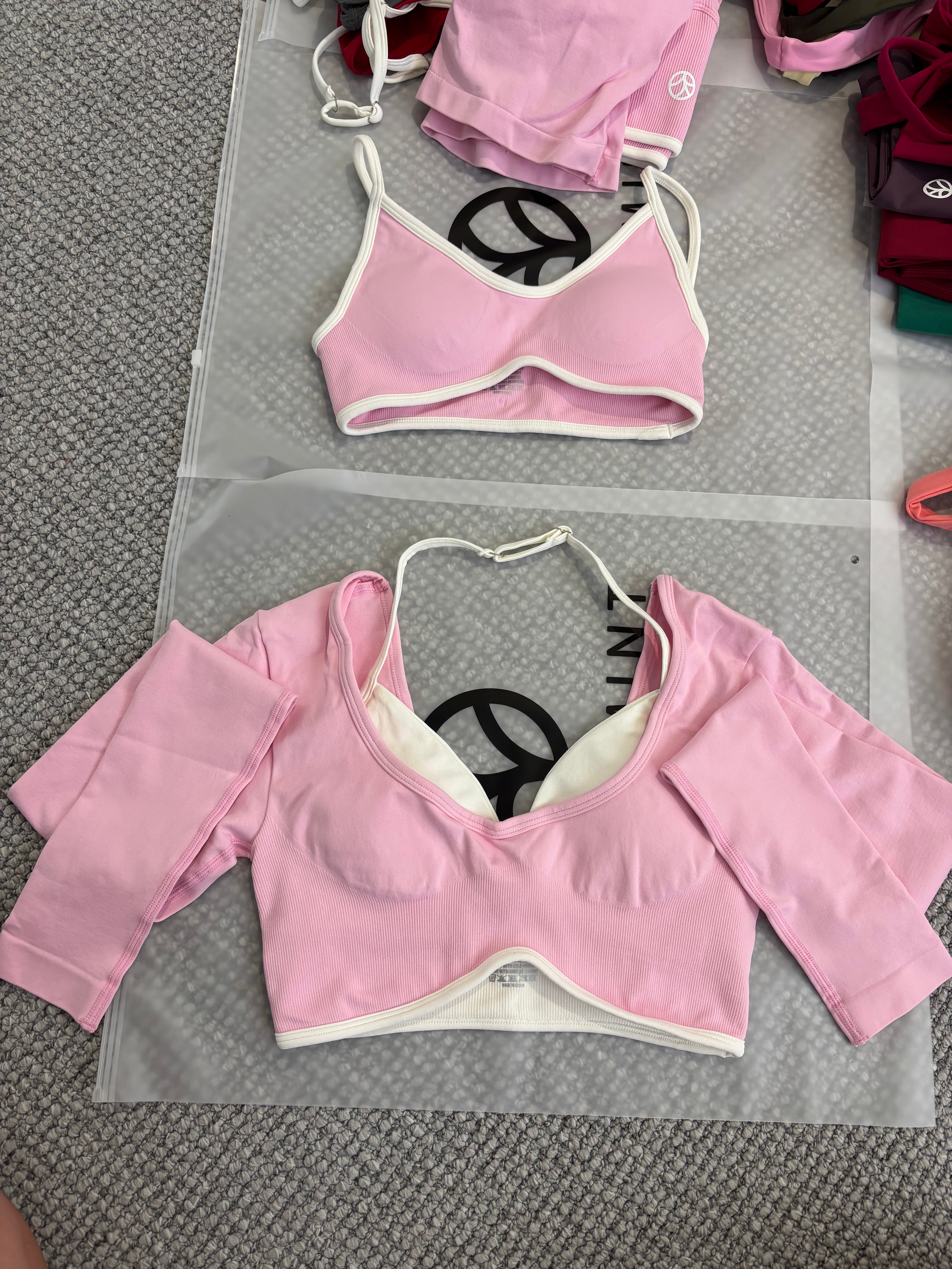 Assentuate Crop T - Baby Pink - Size XS
