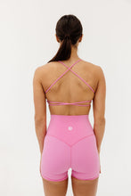 Load image into Gallery viewer, buttery soft lightweight short shorts with high extra waistband in soft pink
