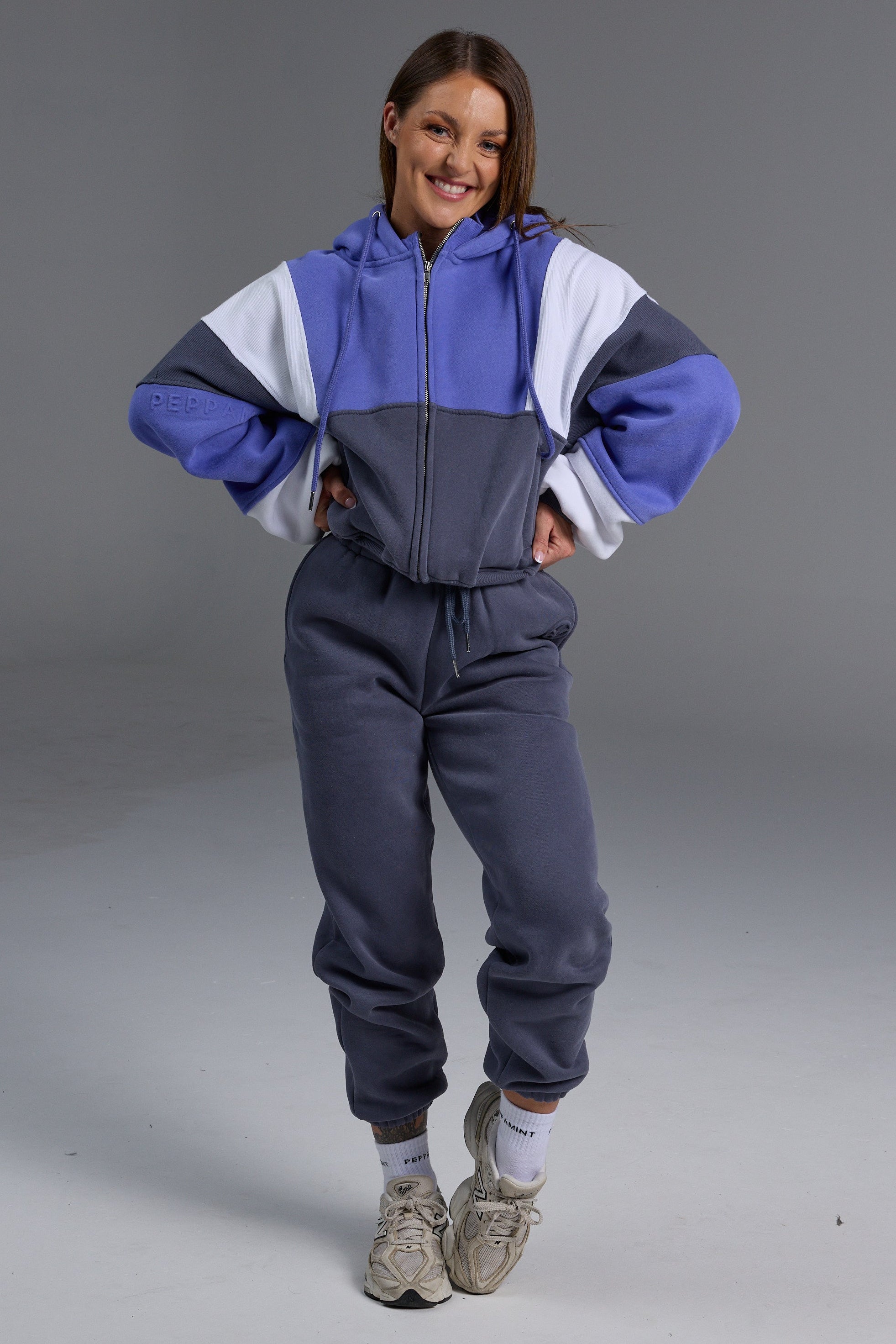 Hooded Icon Rib Fleece - Violet Storm