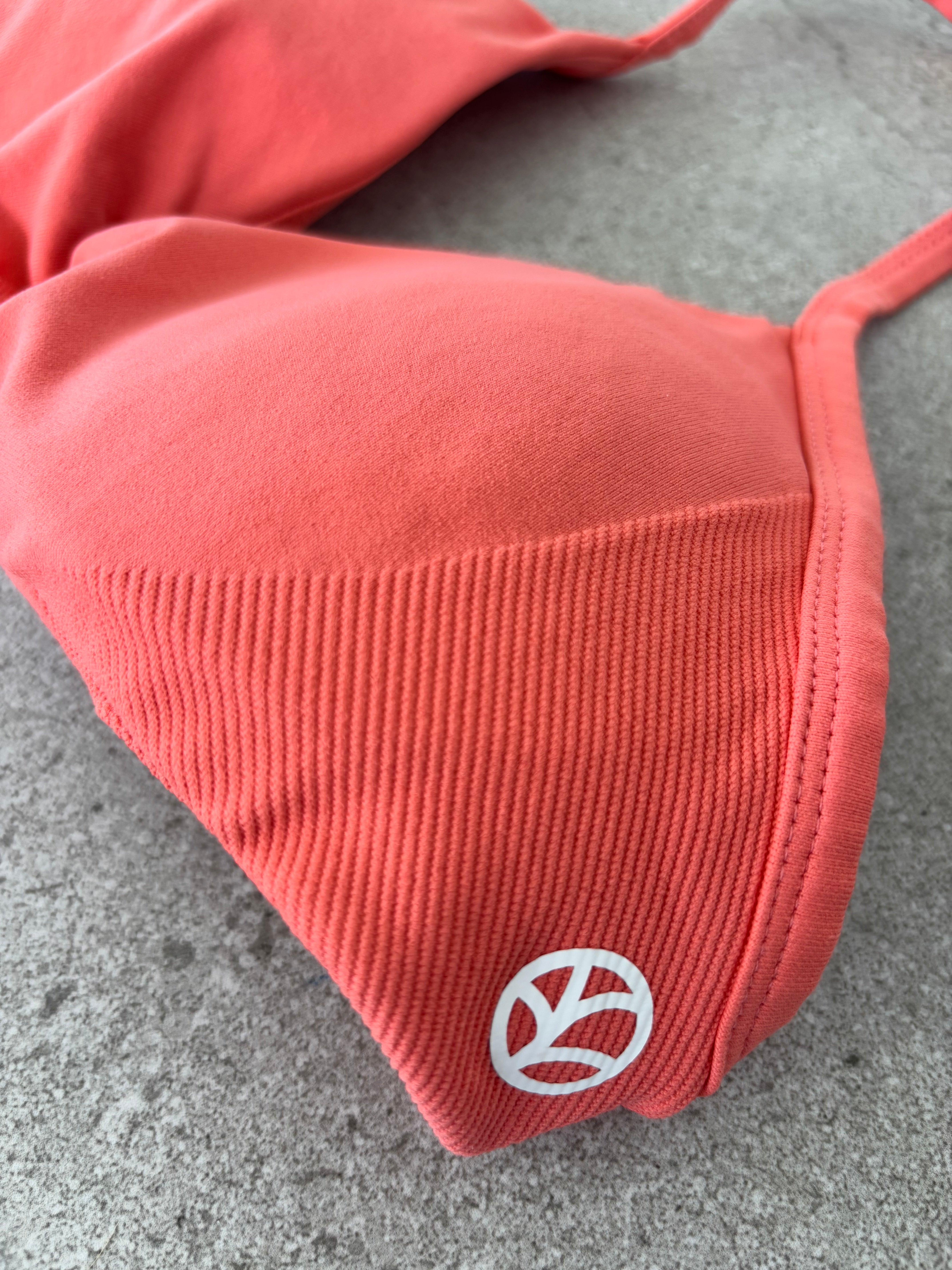 Plump It Up Minimalist Bra - Coral