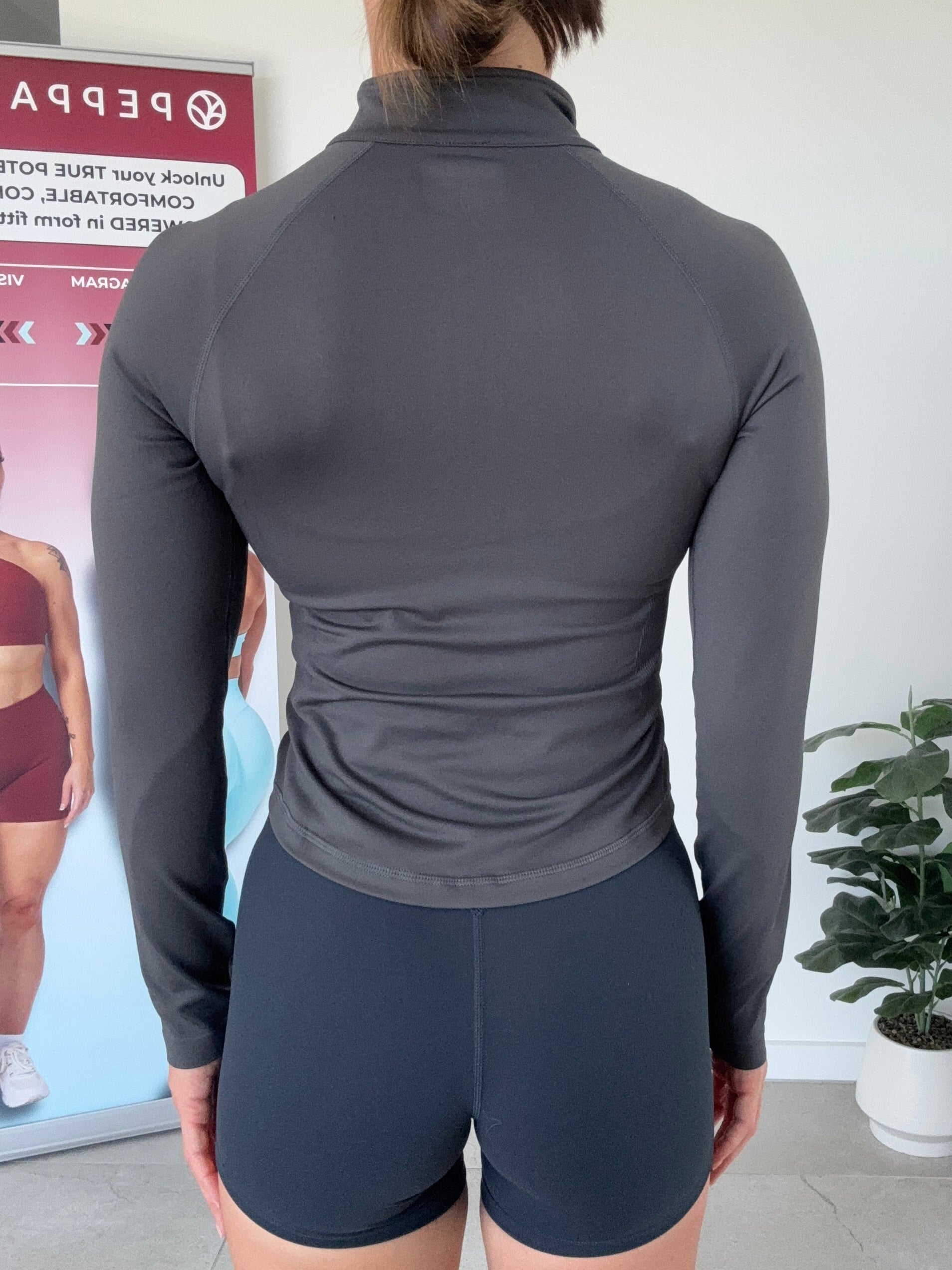 Plump It Up Jacket - Shark Grey - Size S