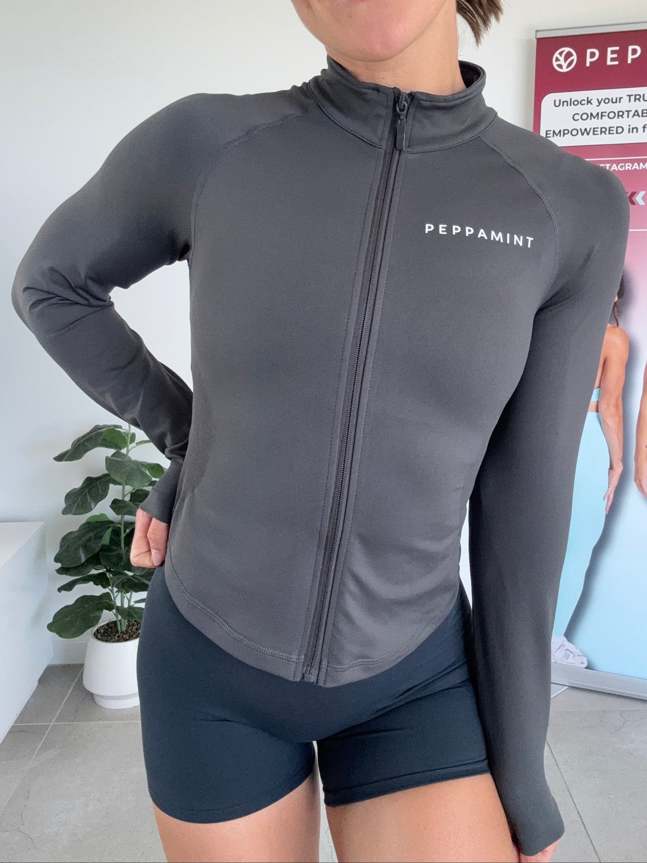 Plump It Up Jacket - Shark Grey - Size S