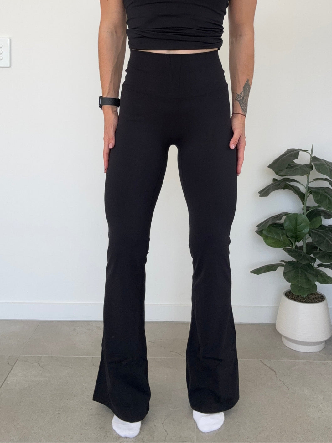 Flare Tights - Black - Size XS/S (Fabric 2)