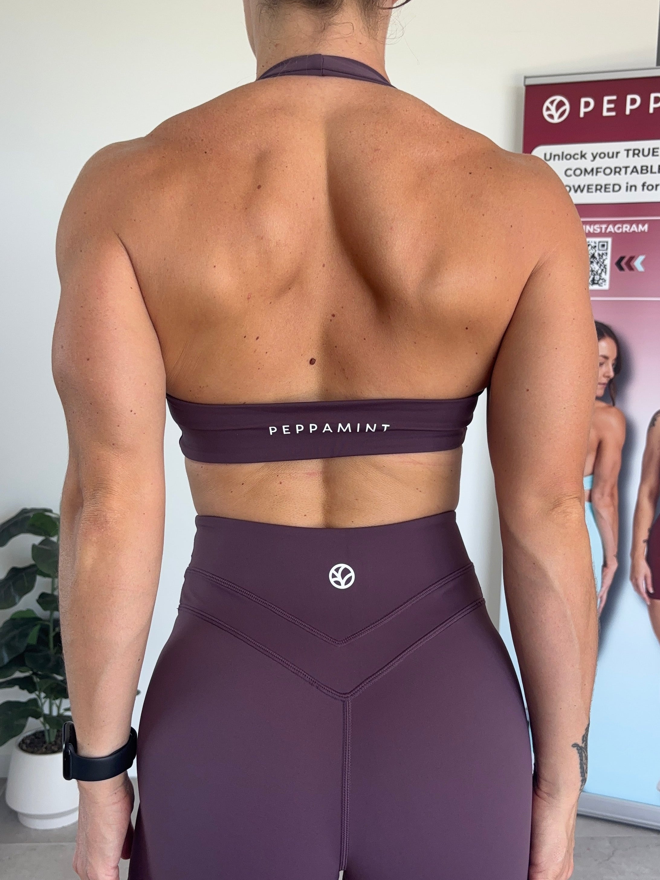 Halter Bra - Purple - Size S