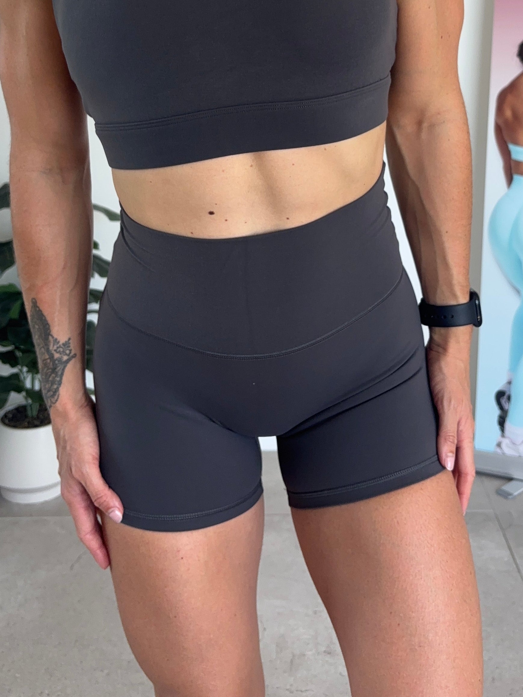 Liberaate Booty Shorts - Graphite - Size XS