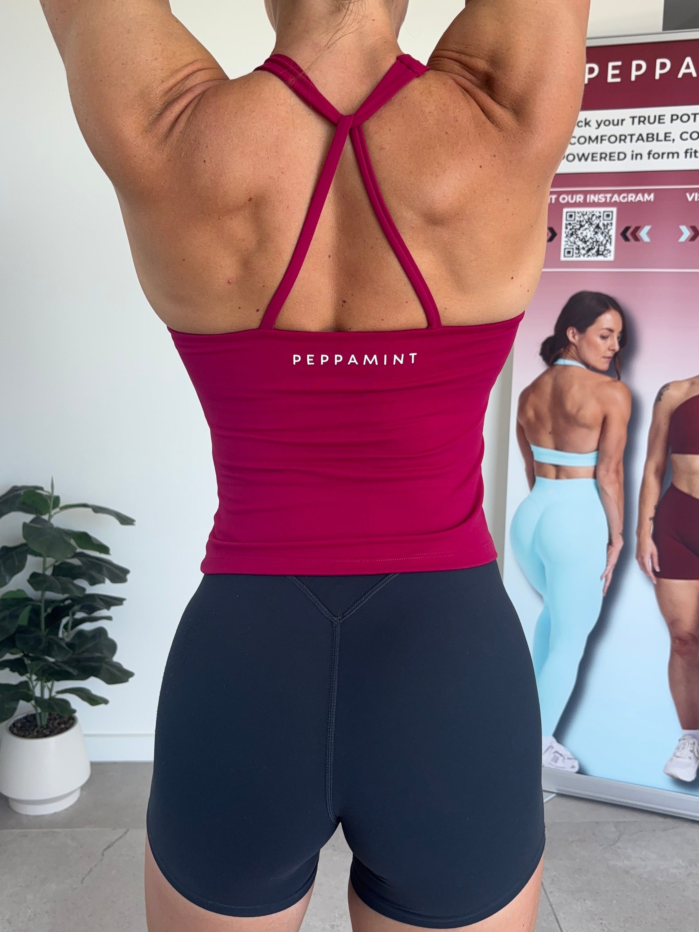 Ruched Singlet - Magenta - Size S