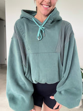 Load image into Gallery viewer, NEW Design Batwing Hoody - Steel Green (Designed to be tucked) XS
