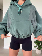 Load image into Gallery viewer, NEW Design Batwing Hoody - Steel Green (Designed to be tucked) XS
