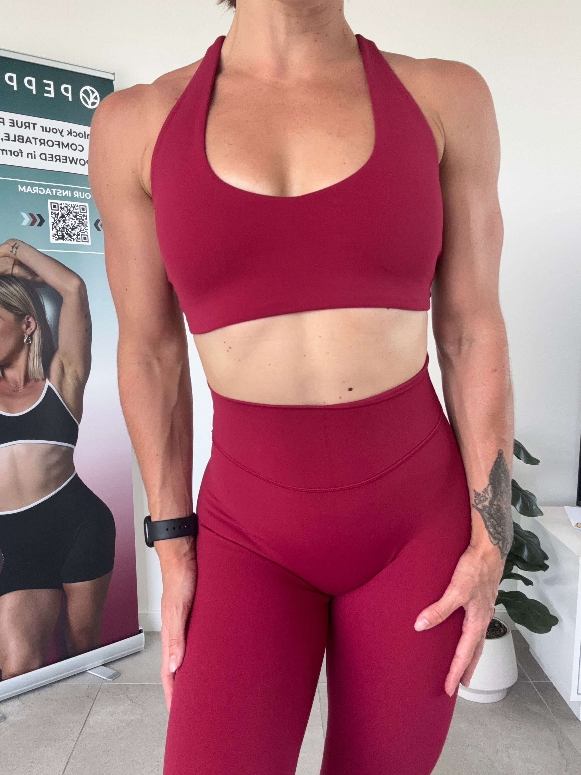 Embody Racerback Bra - Raspberry Red - Size XS