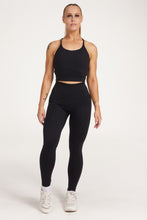 Load image into Gallery viewer, high waisted buttery soft, supportive activewear tights in black
