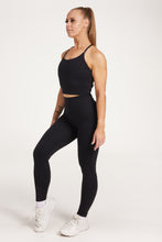 Load image into Gallery viewer, high waisted buttery soft, supportive activewear tights in black
