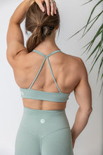 Load image into Gallery viewer, twist front bra in pastel marl with triangle back straps
